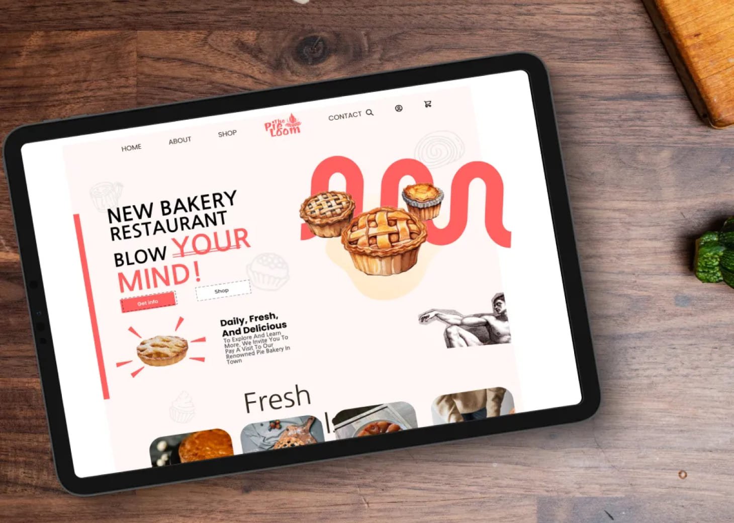 PieLoom visual design system detail